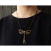 Dragonfly key necklace