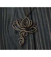 Lotus floral pendant