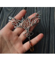 Flying owl necklace