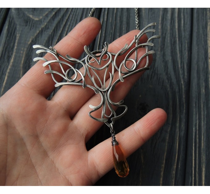 Celtic owl necklace