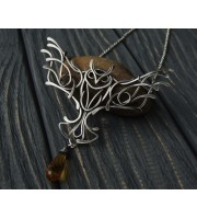 Flying owl necklace