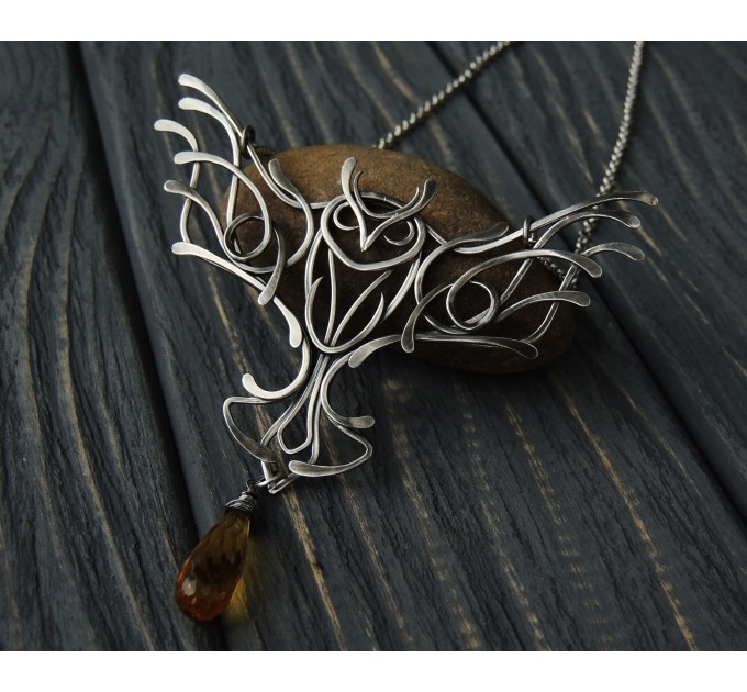 Celtic owl necklace