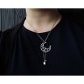 Celtic moon pendant