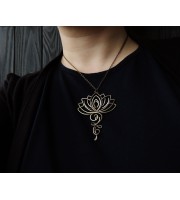 Lotus floral pendant