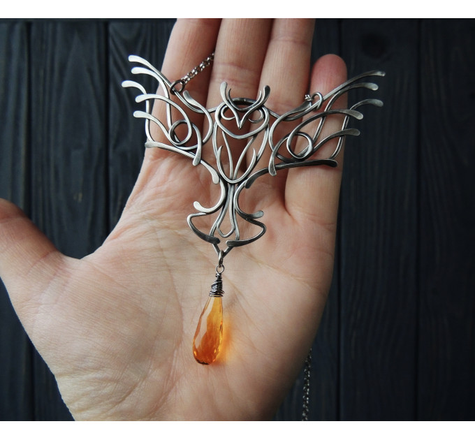 Celtic owl necklace