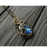 Brass elven pendant