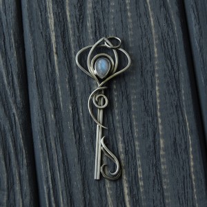 Witch key necklace