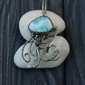 Sea jelly necklace