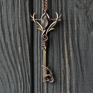 "Forest spirit" key pendant