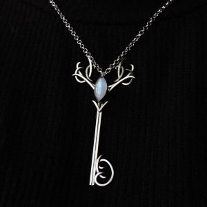 Deer antler necklace