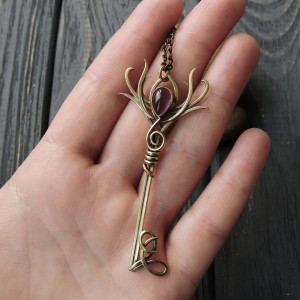 "Phoenix" key necklace